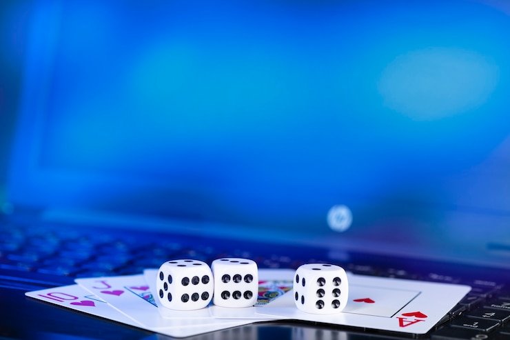 Live casino table interface showing game options